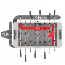 Игровой стол - футбол DFC Manhattan Style GS-ST-1218