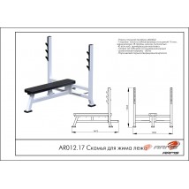 Скамья для жима лежа AR012.17